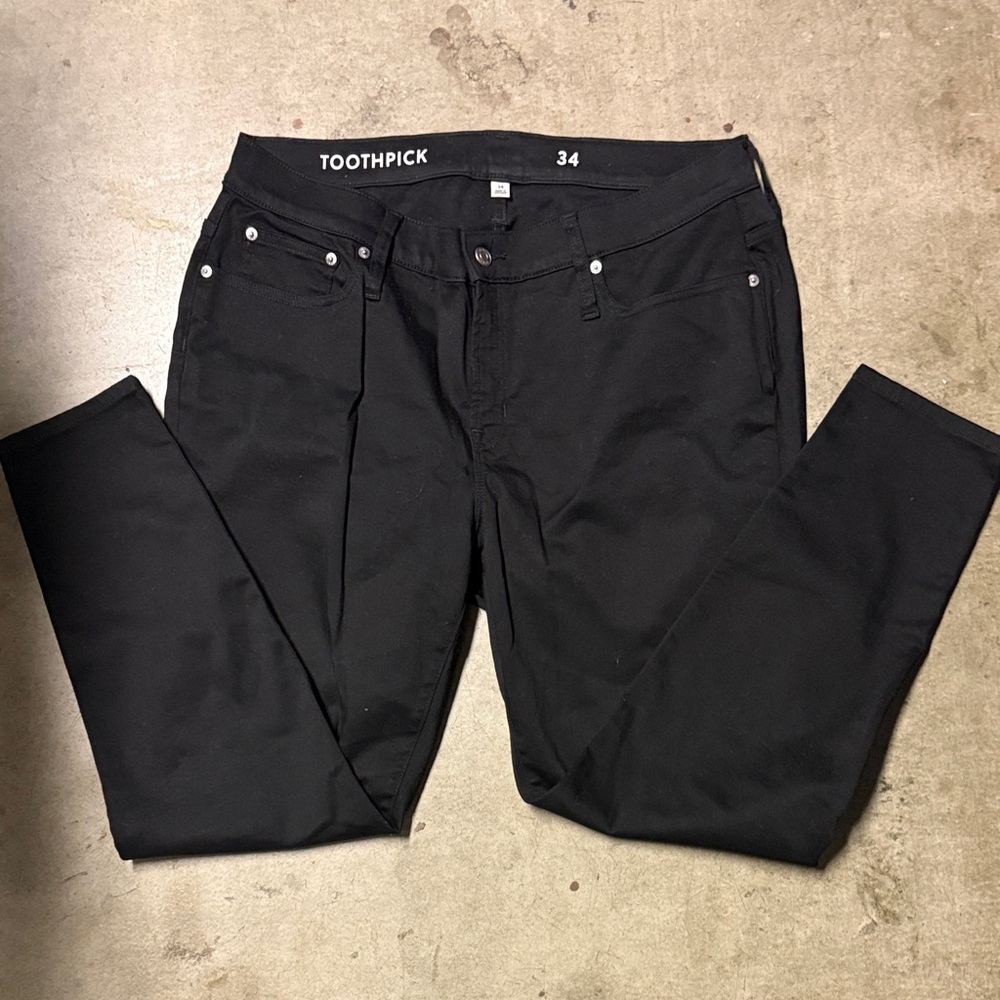 J. Crew Black Toothpick Jeans